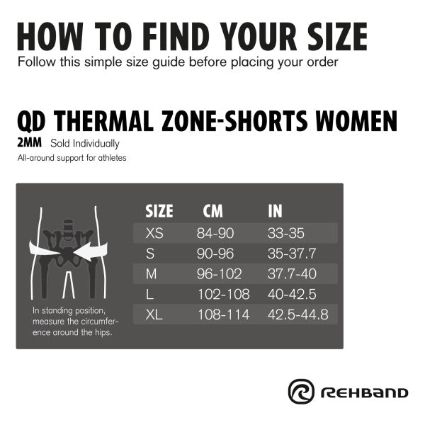 QD Thermal Zone Shorts Women 2mm