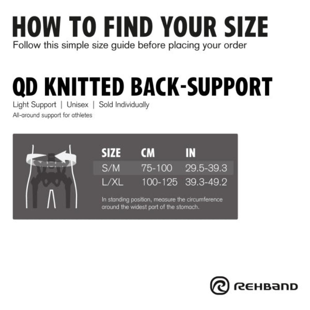 QD Knitted Back Support